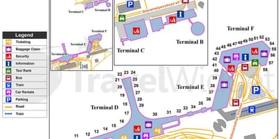 Moskou Sheremetyevo ayewopò kat jeyografik